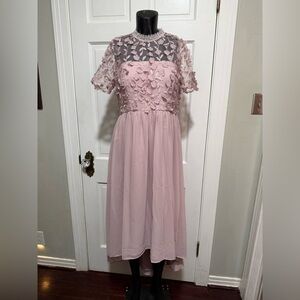 Purple Chi Chi‎ Maternity Evening Bridesmaid Gown Dress UK Size 12